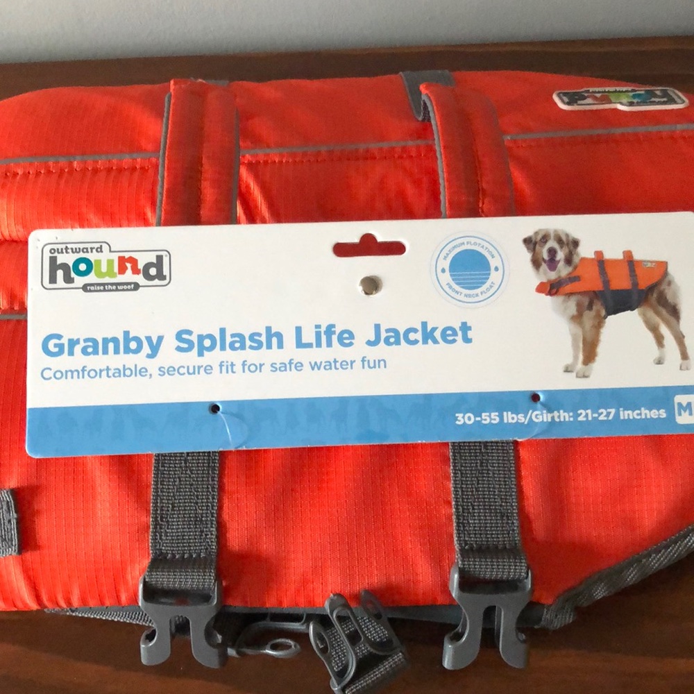 NWT Outward Hound Dog Water Life Vest-SZ M